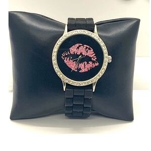 Black Watch with Pink Lip Design EXCELLENT CONDITION